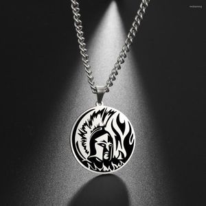 Подвесные ожерелья ожерелья из нержавеющей стали Спарта Пантеон Ожерелье для мужчин Женщины League of Legendes Hero Tag Fans Fan