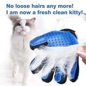 Педаньские перчатки для кошачья кошачья силиконовая кисть расчесывание для волос Удал Desedding Glove Pet Dog Cat Cat Wants Wanting Massage Massage Tool