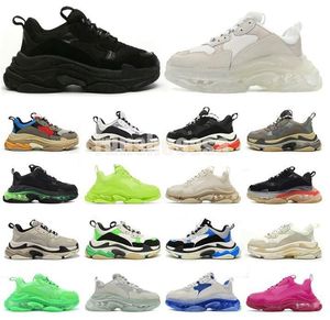 Paris Casual Shoes Triple S Clear Sole Trainers Dad balencaigas shoes Sneaker balencaiga Black Oversized Mens Womens Beige Best Balencaigas Runners Chaussures