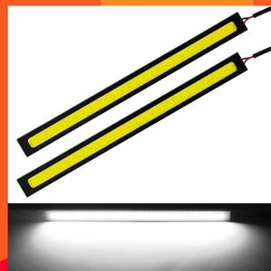 Yeni 2pcs 17cm Evrensel Koçuk LED Strip Gündüz Çalışma Sis Lambası Drl Sürüş Şeridi Işık Esnek LED/Su Geçirmez 10-16V