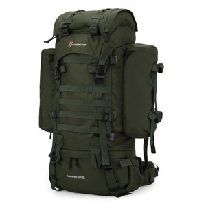 Sırt çantalı paketleri Mardingtop 65+10L İç Çerçeve Kamp için yağmur örtüsü ile sırt çantası Bushcraft askeri P230510