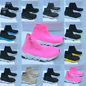 2023 Купить Triple-S детская обувь speed Paris Sock Повседневная обувь для малышей дизайнерские высокие черные кроссовки для девочек и мальчиков детские кроссовки для младенцев на открытом воздухе