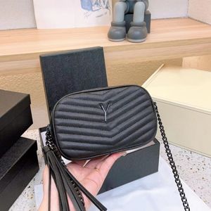 Kadın Mini Kamera Çantaları tasarımcı çantası crossbody omuz zincir çanta sevimli çanta Deri Dalga Fermuar Çapraz Vücut Harfler 3 Renkler 2023