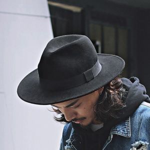 Yuppie gürültü yapan Japon vintage, erkeklerin en iyi şapkası, İngiliz caz şapkası, kişilik tüvit geniş kenarlı şapka, büyük kenarlı şapka
