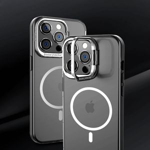 Подходит для iPhone 14pro Phone Case Magsafe Magnetic Camera Holder PC+TPU Apple 14 Phone Case