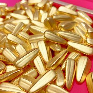 Perlenketten 24K Gelbgold Perlen 999 Melonenkern lose 230511