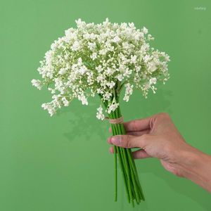 Dekoratif Çiçekler 16 PCS Simüle Babysbreath Plastik Buket Tam Yıldız Düğün Sahte Çiçek Diy Çingenti Çempila Yapay Küçük Ev Dekor