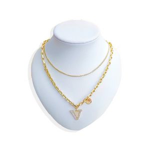 18k altın elmas zincir kolyeler moda yeni tasarımcı kolye lüks aşk kolye kolye hediyeleri seviye moda kadınlar seviyorum mücevher toptan satış