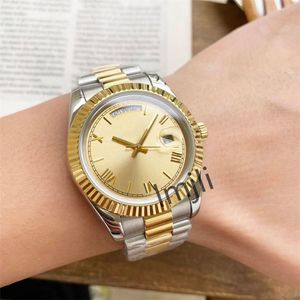 Yüksek kaliteli erkek kol saatleri katlanır toka paslanmaz çelik kayış vintage saat 40mm saatler erkekler için saatler izle gül altın izle klasik kol saati