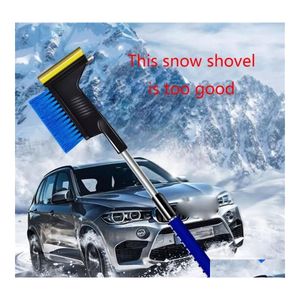 Spade Shovel 3in1 mtifunction alça longa carro escova de neve pincel de inverno ventos de remoção cuidados de retirada entrega de jardim doméstico dh9hj