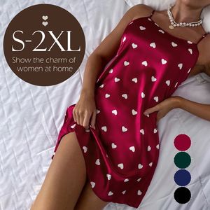 Womens Sleepwear Fashion Ladies Lace Sexy Sling Nightdress Lingerie Satin Cup Uneck Nightwear Homewear 230512