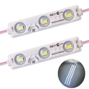 LED vitrin ışıkları 3 LED modül açık beyaz 5730SMD LED pencere ışığı süper parlak su geçirmez şerit ışıklar Mağaza dekor mektubu işaretleri Crestech