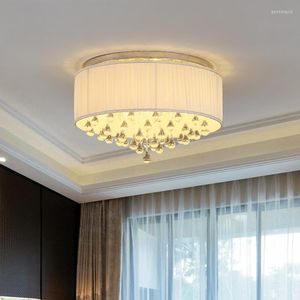 Lampadari da incasso a soffitto per camera da letto Foyer Lampadario da matrimonio con paralumi bianchi Goccia d'acqua K9