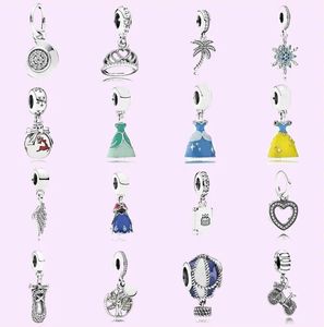 925 Silber Perlen Charms passen Pandora Charm Armbänder Sicherheitskette Anhänger DIY Schlangenkette Schnappverschlüsse