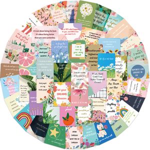 52pcs-pack Inspirational Cotes Stickers наклейки на стенах оптовые виниловые наклейки водонепроницаемые ноутбуки.