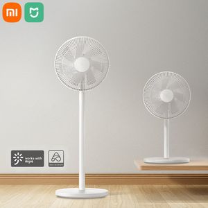 Ventilador de chão XIAOMI MIJIA Ventilador de pé inteligente Conversão de frequência CA Ventilador de chão elétrico MI HOME App Control Ventilador de temporização