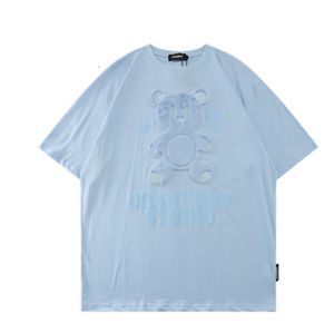 Japon Aşk Ayı Çift T-shirt Kadın Sevimli Kısa Kollu Yaz Boy Gevşek Rahat Kadın Tee Gömlek Kadın Giyim 220321 Tops