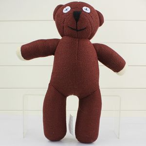Bonecas de pelúcia de 35 cm de tamanho grande sr bean ursinho urso animal boneca de lã de lã brinquedo marrom boneca para crianças presente 230512