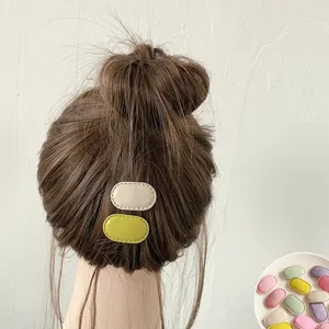 Прекрасные мини -булавки для волос для женщин -девочек Оптовые 2Pack Bobby Hair Clips Candy Color Side Hair Banks Harypins