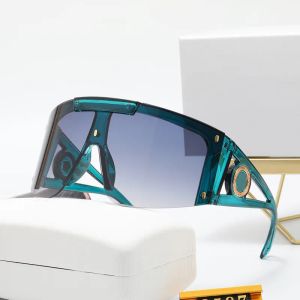 Kadın Güneş Gözlüğü için Erkek Güneş Gözlüğü Tasarımcı Adam Tek Parça Lens Goggles Gösteri Çerçevesi Entegre Gözlükler Trend Renk Büyük Boyut Bisiklet Güneş Gözlüğü