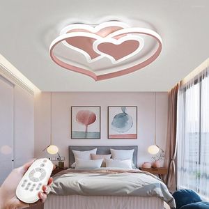 Avizeler Led Tavan Lambası Dimmable Avize Oturma Odası Dekorasyon Işık Modern Aşk Tasarımı Uzaktan Kumanda Yatak Odası Balkon Ofis