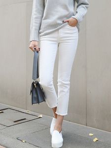 Womens Jeans Solid White Straight Leg Fashion Cozy Soft y2k Streetwear Boyfriend Denim pants white for clothing 230512