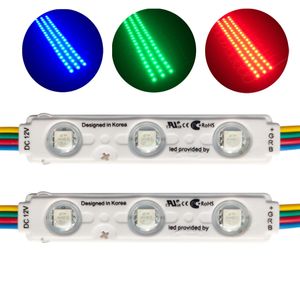 LED vitrin ışıkları 3 LED modül ışığı RGB 5050 SMD LED Pencere Işığı Süper Parlak Su Geçirmez Strip Işıkları Mağaza Dekor Mektubu İşaretleri Kullanımı