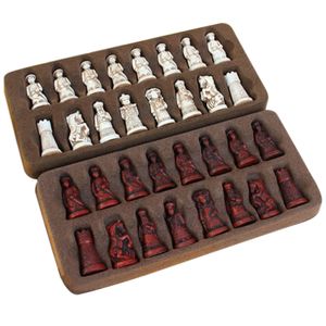 Satranç Oyunları Profesyonel Parçalar Set PU Deri Reçine Tahtası Mat Damaları Tahta Oyunu Etkileşimli Oyuncaklar 230512