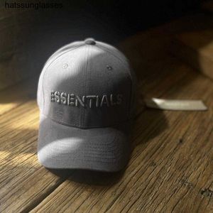 FG Rich High Street Fashion Brand Fog вышита Essentials Hardtop Baseball Cap мужская и женская шляпа для утиного языка