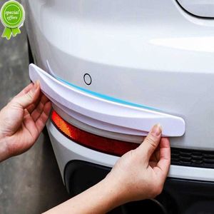 New New 2pcs Car Bumper Protector Strip Guard Corner Protection Strips Scratch Protector Crash Blade Anti-Collision Auto Accessories