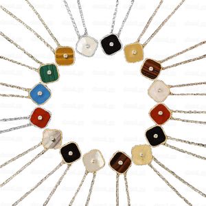 женские ожерелья van cleef Clover с бриллиантами, модное классическое ожерелье, женские цепочки и девушки, день святого валентина, день матери, помолвочные украшения