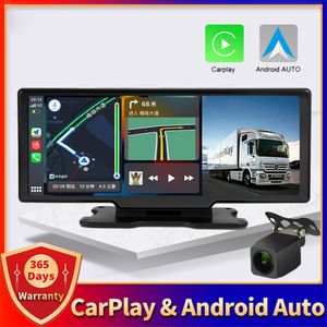 Car DVR Car Dashboard Camera Carplay Android Auto Wireless Miracast Dual Lins 1080p Video Recorder Wi -Fi Connection GPS Navigation DVR