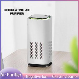 Purifiers Xiaomi Youpin 2022 Air Purifier New Car Mini Accessory Cleaner Generator Negative Ions Remover Dust Formaldehyde Smoke For Home