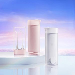 Beyazlatıcı Xiaomi Mijia Taşınabilir Oral Teligator Meo702 Dişler için Diş Beyazlatıcı Tuvalet Suyu Flosser 120ml 1400/dk Pil Son 60 Gün