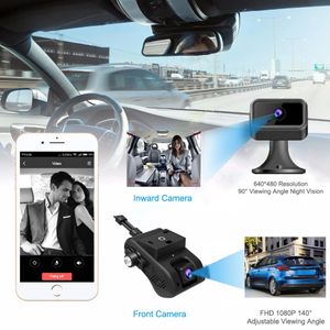 JC400 4G Dash Cam İç Kamera veya Arka Kameralı Canlı Video GPS WiFi Uzaktan İzleme Arabası DVR Kamera Kaydedici