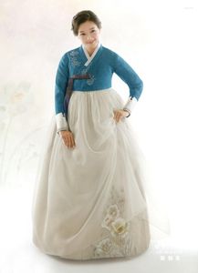 Etnik Giyim Bayanlar Hanbok Kore Orijinal İthal El Embrodered Etkinlik Katılım ve Performans