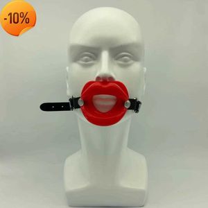 Массажный бдсм кожаный рабство с резиновыми сексуальными губами пероральный шарик рот рот кляп секс игрушки для мужчин Женщины фетиш -раб