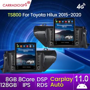 Carplay 2 Din Android 11 Lettore DVD Dell'automobile Per Toyota Hilux Pick Up AN120 2015-2020 360 Macchina Fotografica GPS Radio Stereo 128G DSP Audio