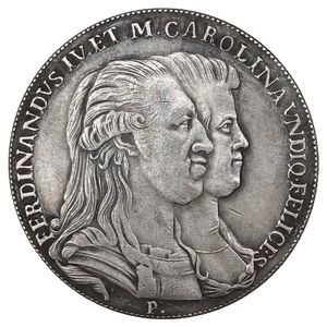 1791 Италия 1 Пиастра - Ferdinando IV серебряные копии монеты