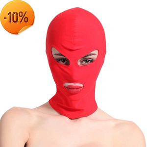 Masaj Erotik Köle Esaret Yumuşak Esneklik Kafa Maskesi Seks Oyuncakları BDSM Fetiş Kısıtlamaları Headgear Flört Erotik Ürünler
