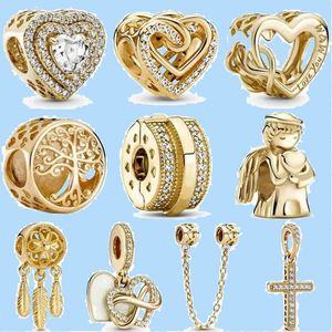 925 Charm Boncuk Aksesuarları Fit Pandora Charms Takı Mücevher Hediye Toptan Çapraz Çapraz Kalp Boncuklar Manevi Dreamcatcher