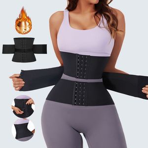 Kadın şekillendiriciler bel eğitmen vücut shapewear kadın karın zayıflama kılıfı kadın düz göbek kuşak doğum sonrası kılıf bel kemeri faja korse 230515