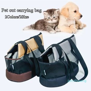 Дизайнер -Карьерные пакеты для собак портативные пакеты с сетчатыми перевозчиками для маленьких собак складные кошки сумочка