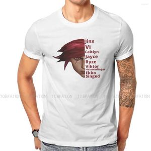 Erkek Tişörtleri Tüm Karakterler Benzersiz Tshirt Arcane League of Legends Animasyonlu Rahat Hip Hop Hediye Fikir Gömlek Şeyleri