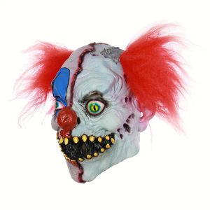 Komik Palyaço Yüzü Dans Cosplay Mask Lateks Partisi Maskcostumes Props Cadılar Bayramı Terör Maskesi Festival Gösterisi İçin Korkunç Maskeler