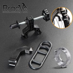 Strumenti Mini ruota per bicicletta Supporto per centratura Cerchi per bici Strumenti di regolazione Strumenti per la riparazione di ruote per bici da strada MTB con chiave Accessori per ciclismo 230515