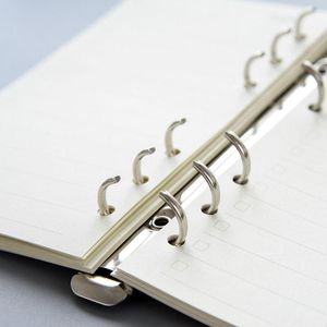 A4/B5/A5/A6/A7 Metal Spiral Halkalar Dosya gevşek yapraklı klasör klip DIY Diary Scrapbook Bağlayıcı Defter Aksesuar Kırtasiye