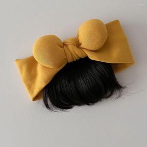 Saç aksesuarları moda sevimli bebek bowknot kafa bandı peruk bebek kız şapka saç parçası doğdu çocuklar kızlar kızları
