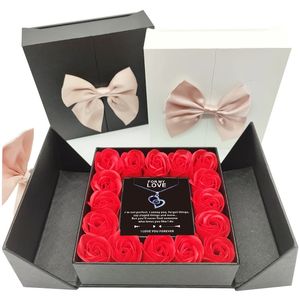 Другое мероприятие поставлено розовое пространство черное/белое подарочная коробка вечеринка, свадьба, роз роз, роза, Рождество, День святого Валентина День матери, подарки для девочек 230516