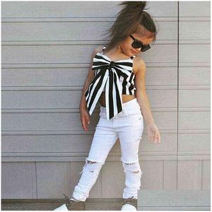 Clothing Sets Summer Toddler Girls Clothes Fashion Kids Tracksuit For Baby Girl Outfits Suit Children 2 3 4 5 6 7 Years Old Aa220316 Dhveo